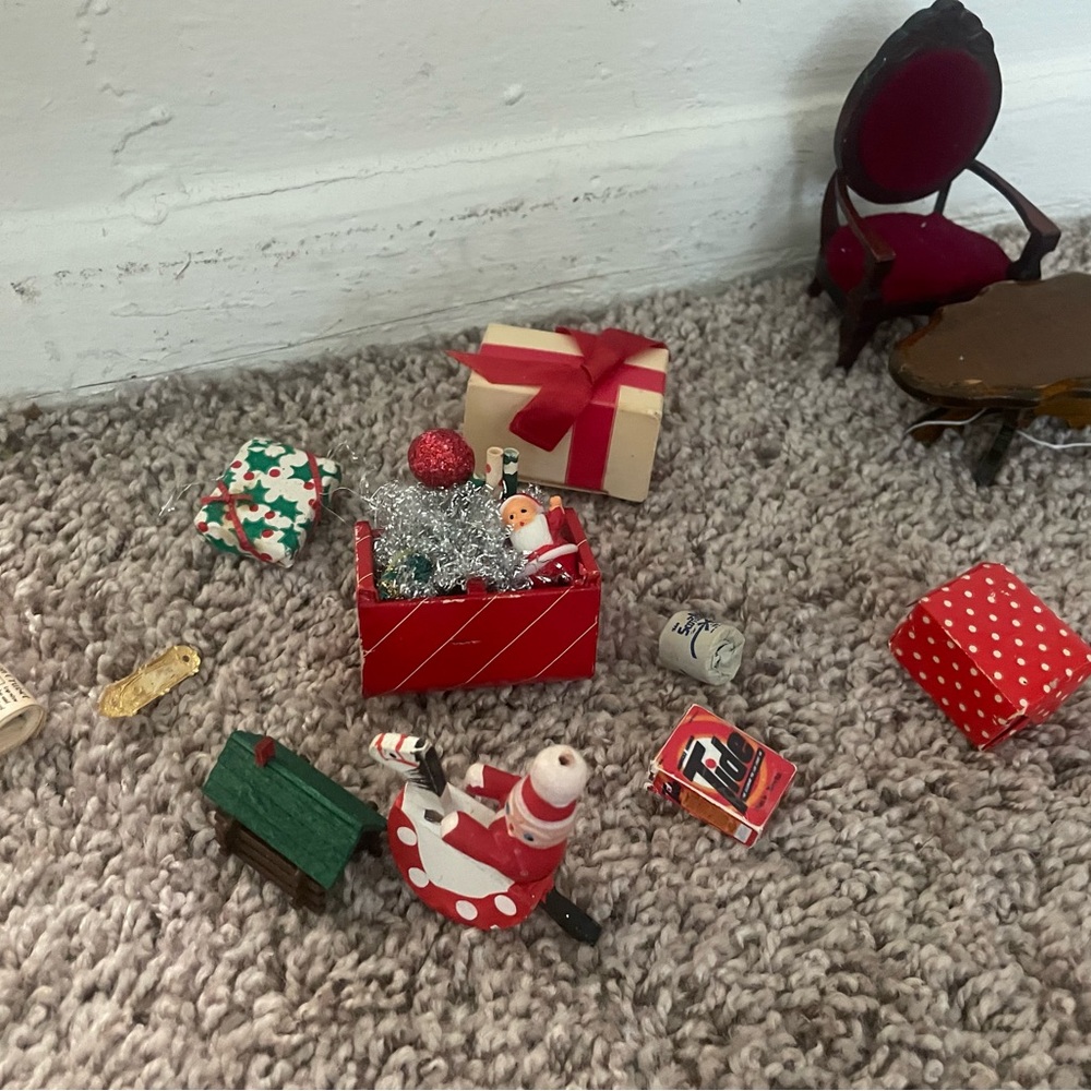 Holiday Red and Green Doll Set with Accessories